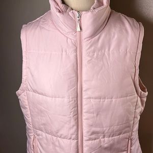 Light Pink Leslie Fay Sport Down Filled Vest.